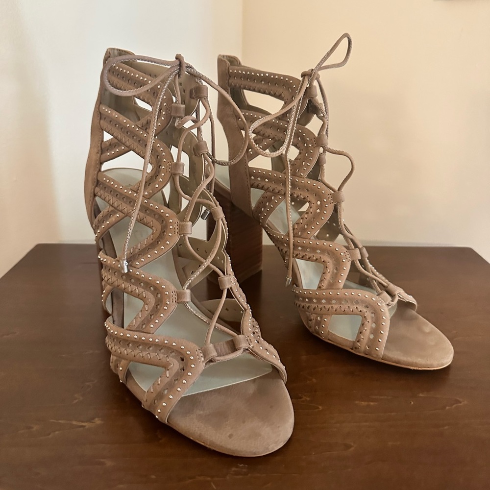 1.State Open Toed Sandal With Heel - image 1